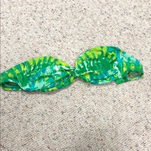 Victoria’s Secret Green Strapless Bikini Top - S